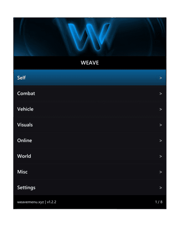 Weave menu preview